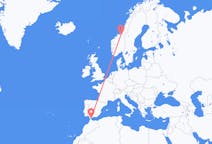 Flyg från Gibraltar, Gibraltar till Trondheim, Norge