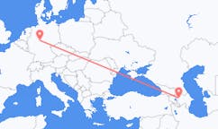 Loty z Gandża, Azerbejdżan do Kassel, Niemcy