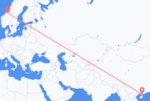 Flyreiser fra Zhanjiang, Kina til Trondheim, Norge
