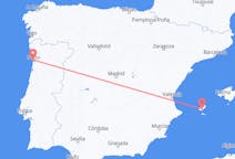 Flights from Porto, Portugal to Ibiza, Spain