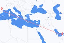 Loty z Dubaj, Zjednoczone Emiraty Arabskie z Carcassonne, Francja