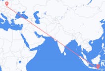 Flyg från Praya, Lombok, Indonesien till Katowice, Polen