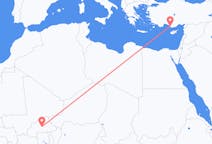Flights from Ouagadougou to Gazipaşa