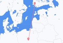 Flyg från Łódź till Åbo