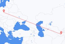 Flights from Dushanbe to Łódź