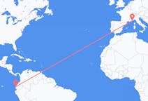 Flights from Manta, Ecuador to Nice, France
