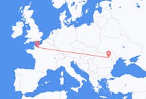 Flyg från Caen, Frankrike till Bacau, Rumänien