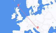 Flyreiser fra Kirkwall, Skottland til Banja Luka, Bosnia-Hercegovina