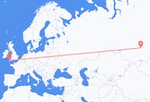 Fly fra Krasnojarsk til Newquay