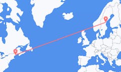 Flyreiser fra Rockland, USA til Sundsvall, Sverige