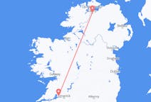 Vluchten van Derry, Noord-Ierland naar Shannon, Ierland