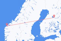 ノルウェーのから オーレスン、フィンランドのへ カヤーニフライト