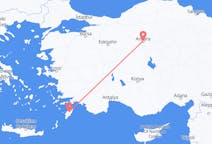 Flights from Ankara to Rhodes