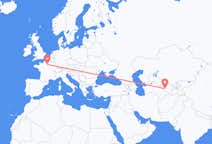 Flyg från Buchara, Uzbekistan till Paris, Frankrike