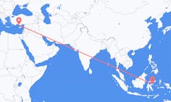 Flüge von Luwuk, Indonesien nach Gazipaşa, die Türkei