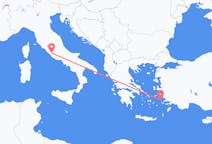 出发地 希腊出发地 萊羅斯島目的地 意大利罗马的航班
