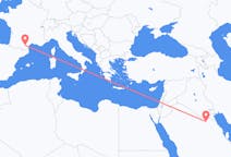 Flüge von Qaisumah, Saudi-Arabien nach Carcassonne, Frankreich