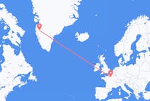 Flights from Kangerlussuaq, Greenland to Paris, France