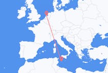 Loty z Amsterdam, Holandia do Lampedusy, Włochy