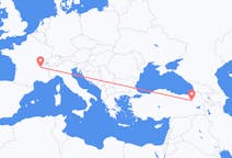 Flights from Erzurum, Turkey to Lyon, France