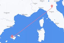 Flyrejser fra Palma de Mallorca, Spanien til Bologna, Italien