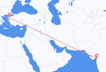 出发地 印度苏拉特目的地 土耳其埃德雷米特的航班