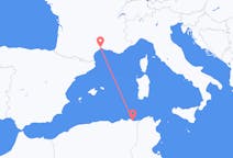 出发地 阿尔及利亚出发地 安纳巴目的地 法国蒙彼利埃的航班