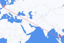 Flyreiser fra Kota Bharu, Malaysia til Brussel, Belgia