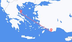 Flights from Kastellorizo, Greece to Skiathos, Greece