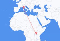 Flyrejser fra Mwanza, Tanzania til Olbia, Italien