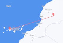 Vluchten van Ouarzazate naar Tenerife