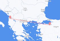 Vols de Bursa, Turquie pour Tirana, Albanie