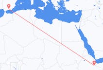 Flyreiser fra Jijiga, Etiopia til Granada, Spania