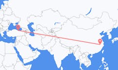 เที่ยวบิน จาก เมืองหวงซาน, จีน ถึงออร์ดู, ตุรกี