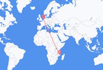 Flyreiser fra Nampula, Mosambik til Amsterdam, Nederland