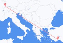 Flyrejser fra Antalya til Mulhouse
