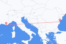 Vols depuis la ville de Toulon vers la ville de Constanța