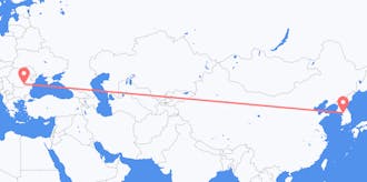 Flyreiser fra Sør-Korea til Romania