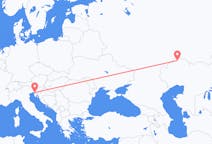 Flyrejser fra Oral, Kasakhstan til Trieste, Italien