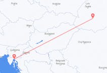 Flights from Ivano-Frankivsk, Ukraine to Rijeka, Croatia