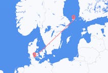 オーランド諸島のから マリエハムン、デンマークのへ スナボーフライト