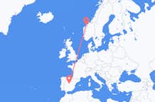 Fly fra Molde til Madrid