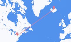 Flights from the city of State College, the United States to the city of Akureyri, Iceland