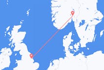 Flyg från Kirmington till Oslo
