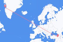 Flights from Bingöl, Turkey to Aasiaat, Greenland