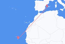 Flyreiser fra Praia, til Ibiza
