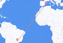 Flights from Bauru, Brazil to Ibiza, Spain