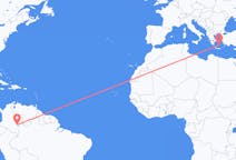 Flights from Mitú, Colombia to Santorini, Greece