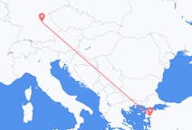 Flyrejser fra Edremit, Tyrkiet til Nürnberg, Tyskland
