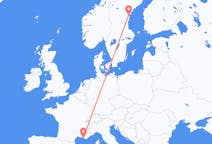 Flights from Marseille, France to Sundsvall, Sweden